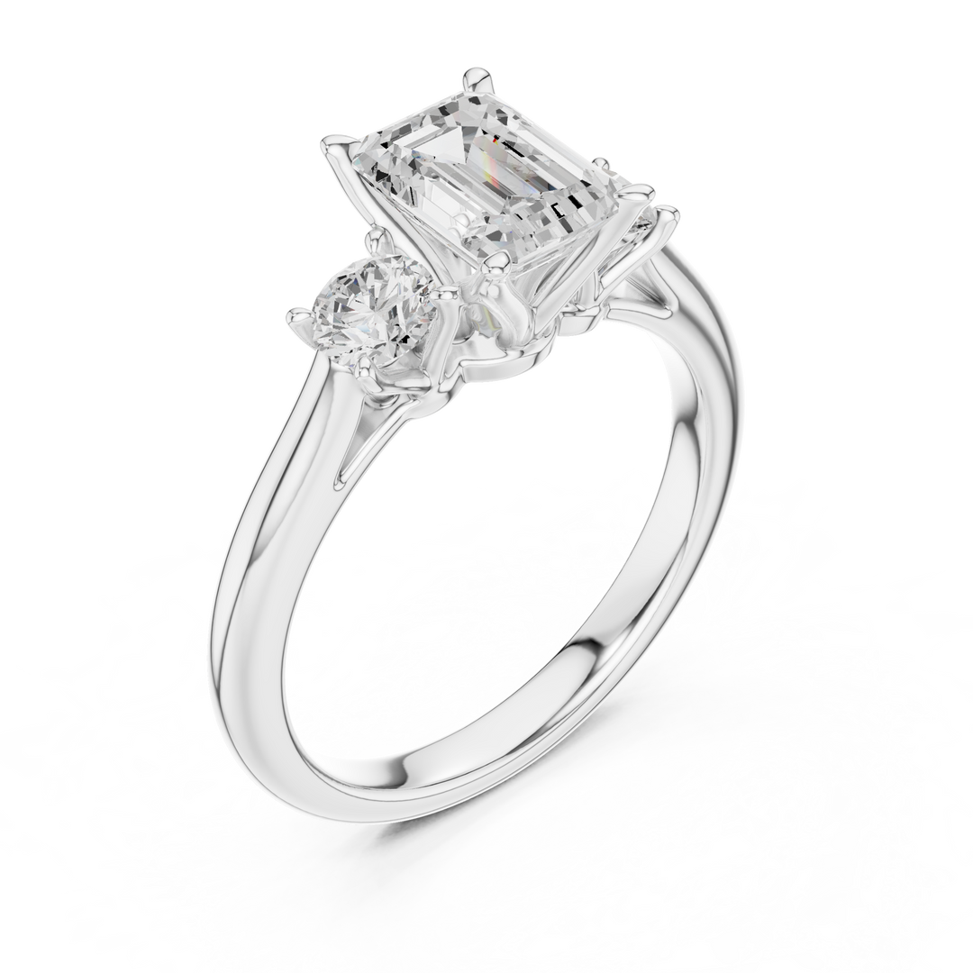 Palazzo 1.50ct Emerald Cut Diamond Ring