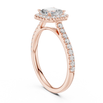 Load image into Gallery viewer, Mireille 0.86ct Emerald Cut Diamond Ring

