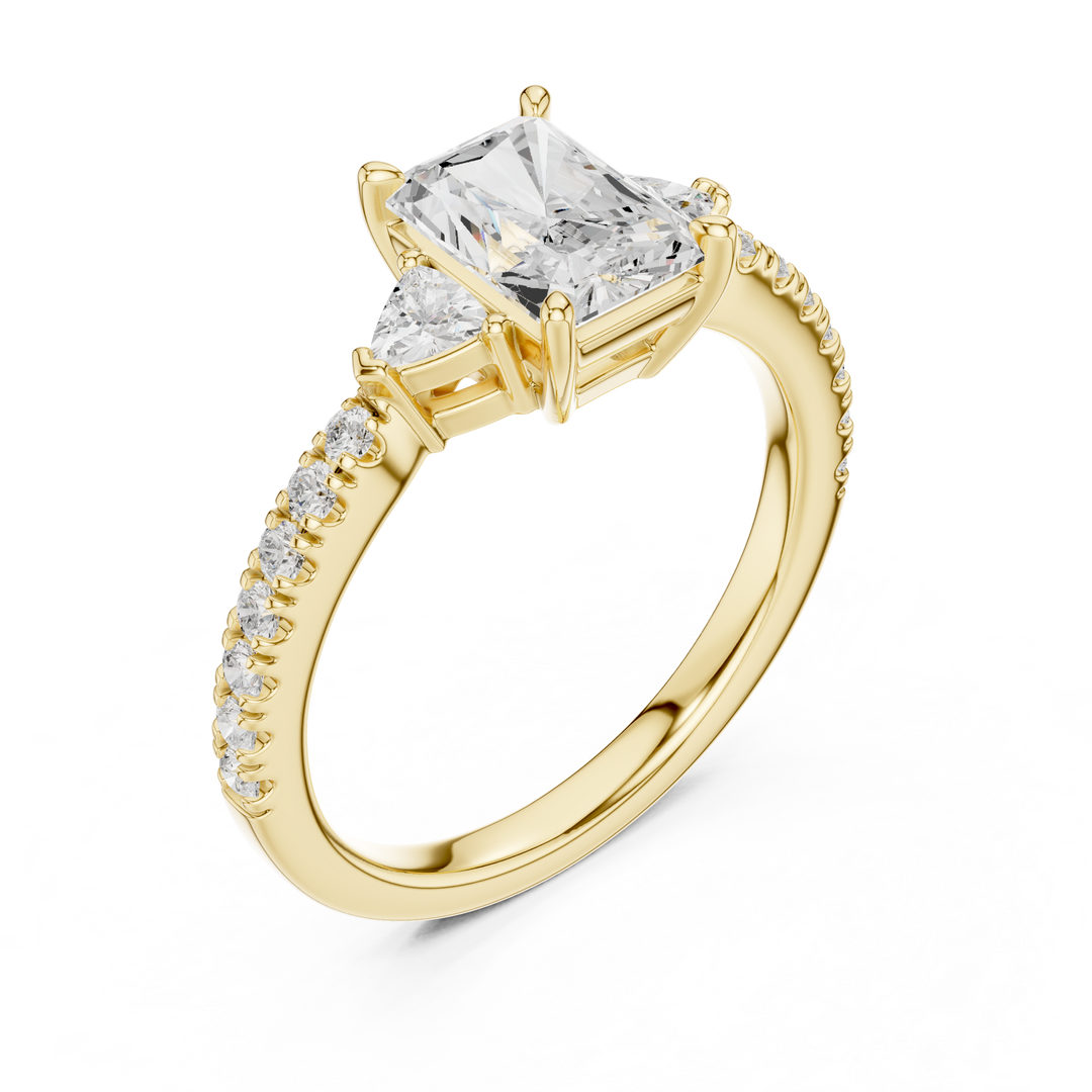 Aurora Radiant Cut Diamond Ring