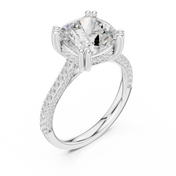 Summit 3.68ct Cushion Cut Diamond Ring
