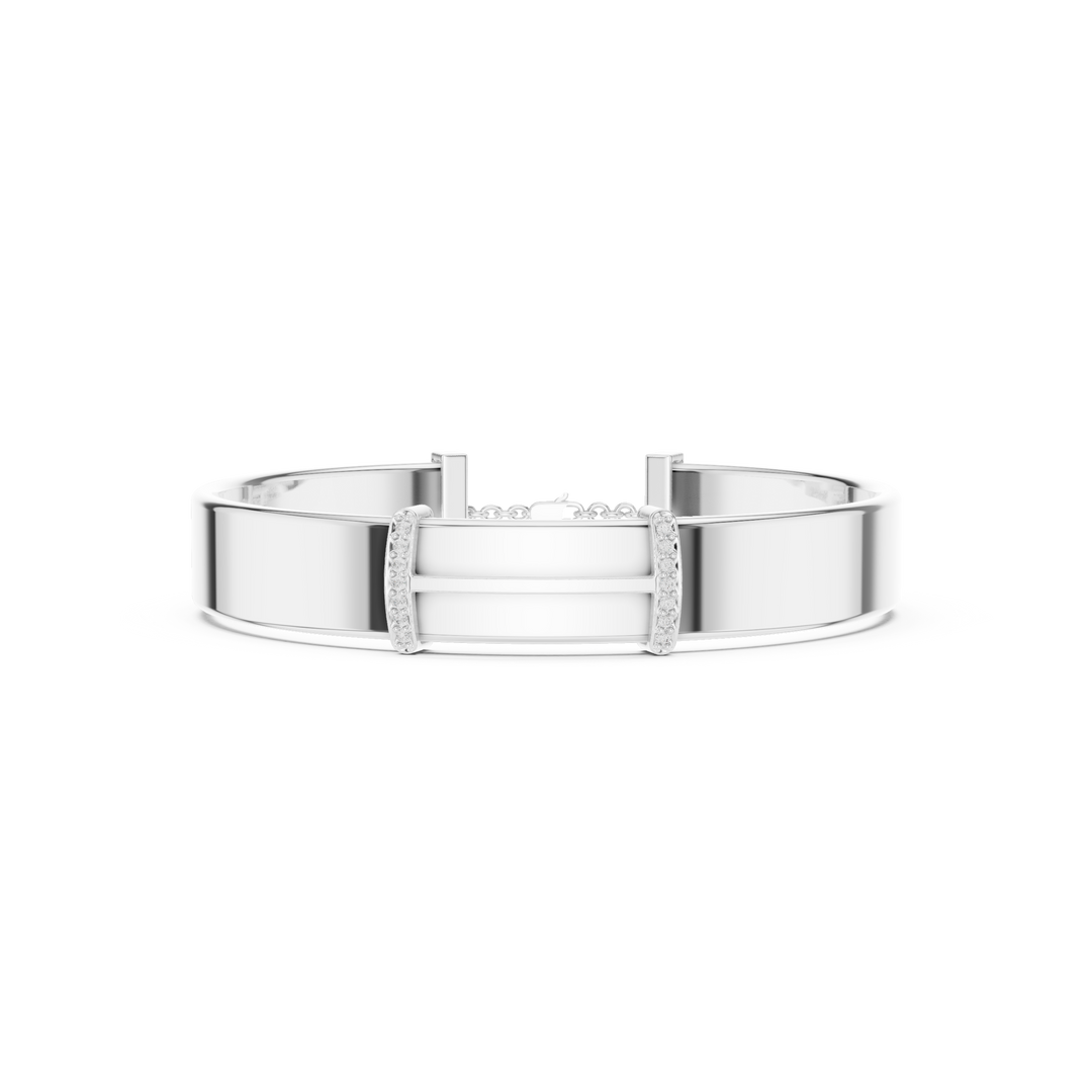 Pavé Cuff Men's Bracelet — 0.21ct