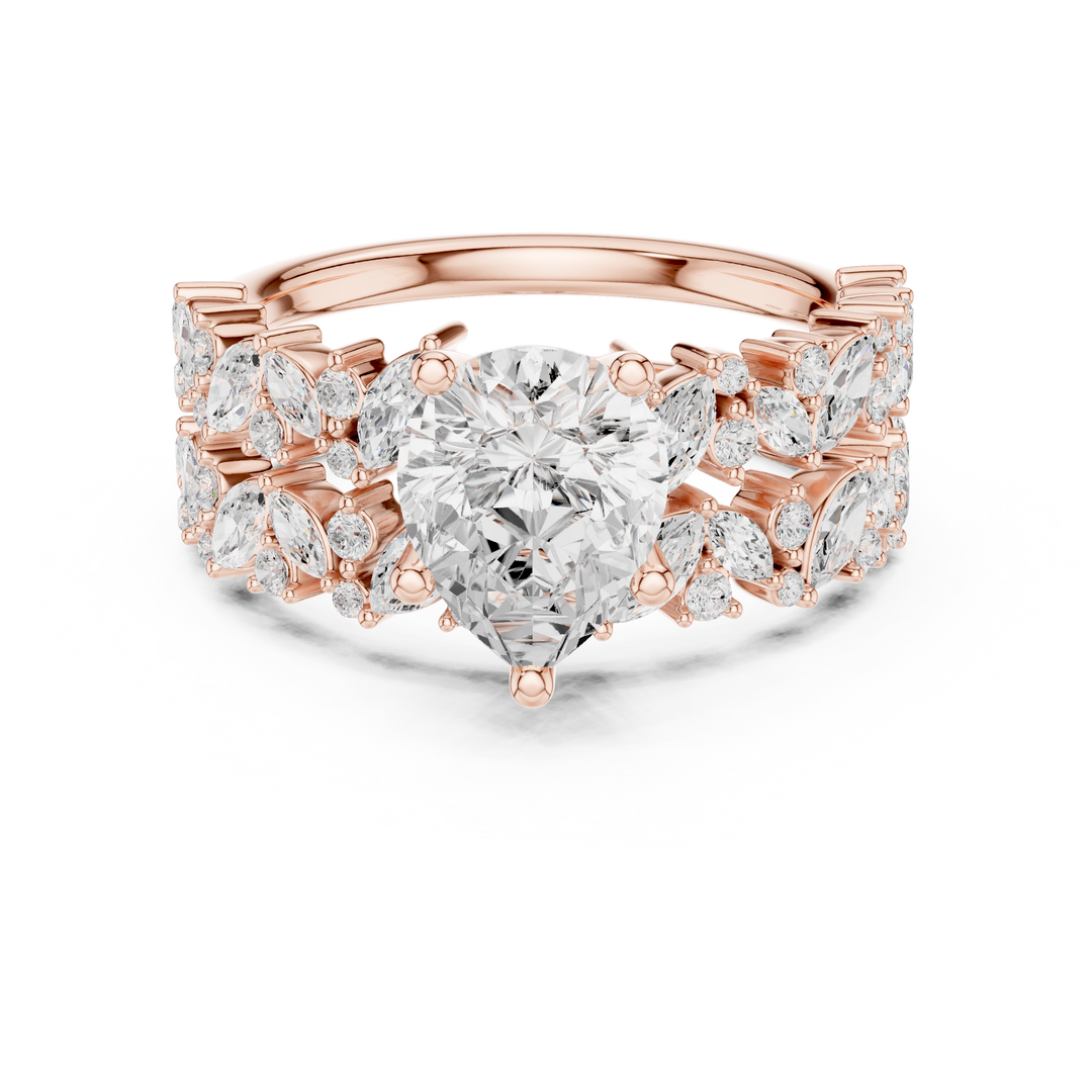 Raindrop 1.60ct Pear Shape Diamond Ring