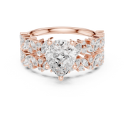 Raindrop 1.60ct Pear Shape Diamond Ring
