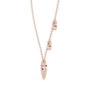 Double Heart Necklace — 0.48ct
