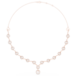 Load image into Gallery viewer, Circular Link Station Necklace — 1.47ct
