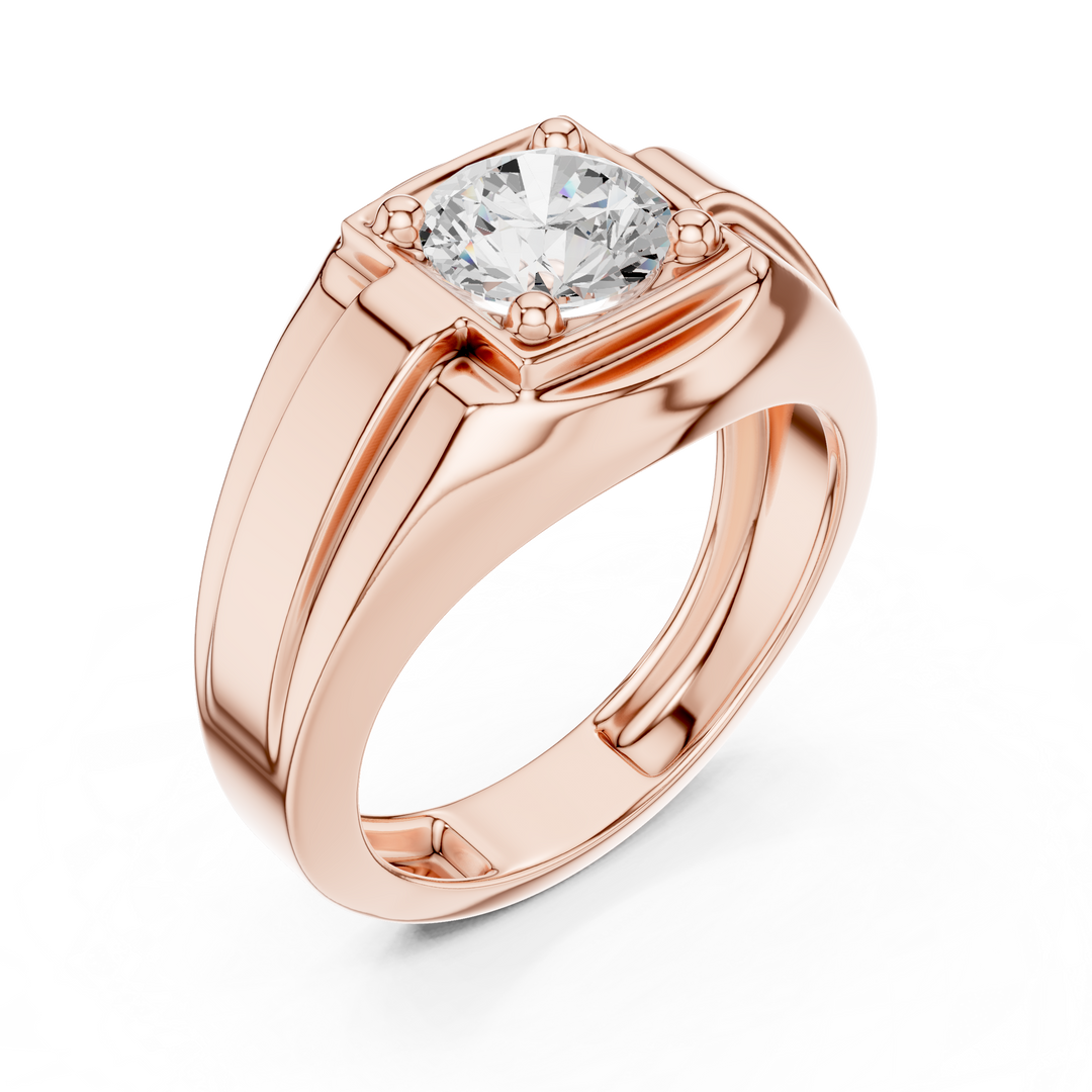 Classic Signet Mens Ring — 1.10ct