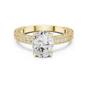 Horizon 2.00ct Oval Diamond Three-Stone Ring
