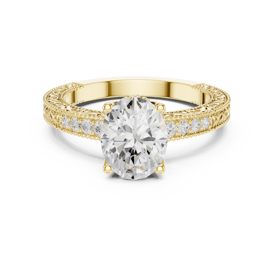Horizon 2.00ct Oval Diamond Three-Stone Ring