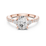 Serenity Oval Diamond Ring