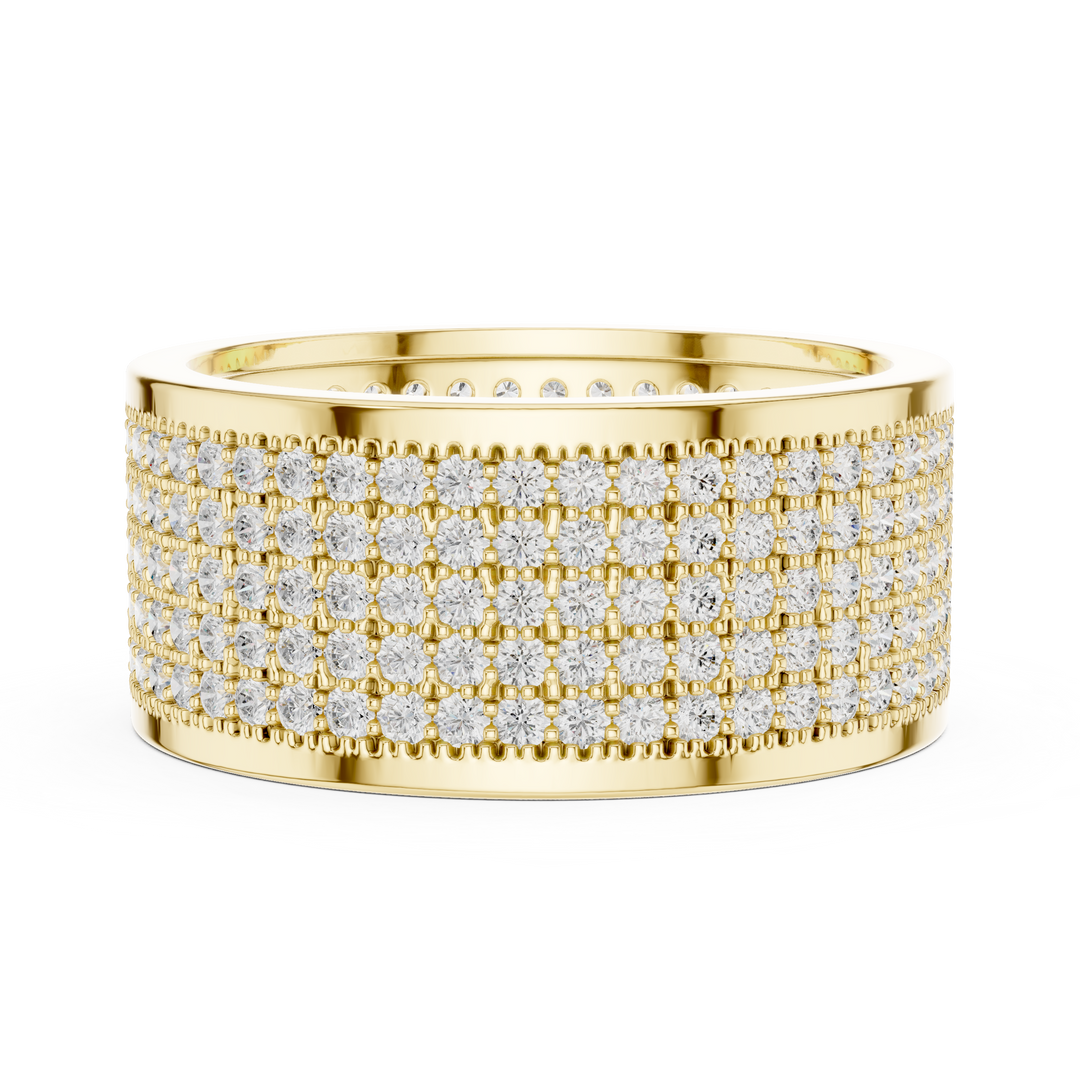 Grid Pavé Mens Ring — 1.84ct