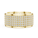 Load image into Gallery viewer, Grid Pavé Mens Ring — 1.84ct
