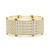 Grid Pavé Mens Ring — 1.84ct