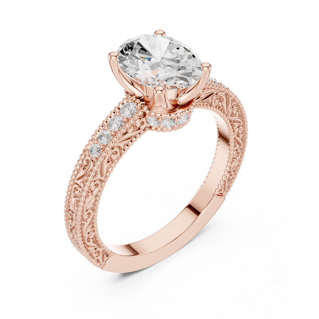 Horizon 2.00ct Oval Diamond Three-Stone Ring