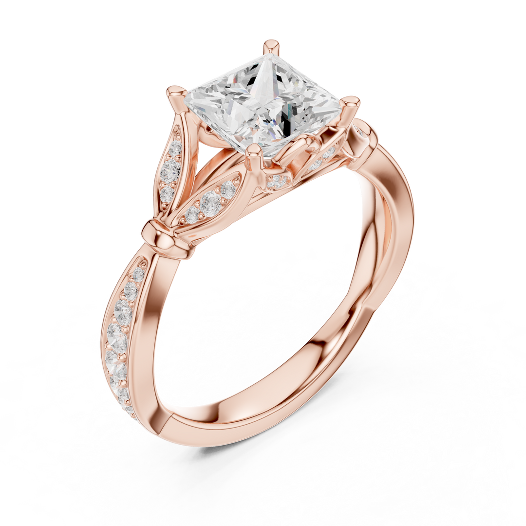 Diamant 1.72ct Princess Cut Diamond Ring