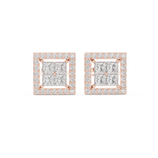 Lumina Diamond Halo Stud Earrings