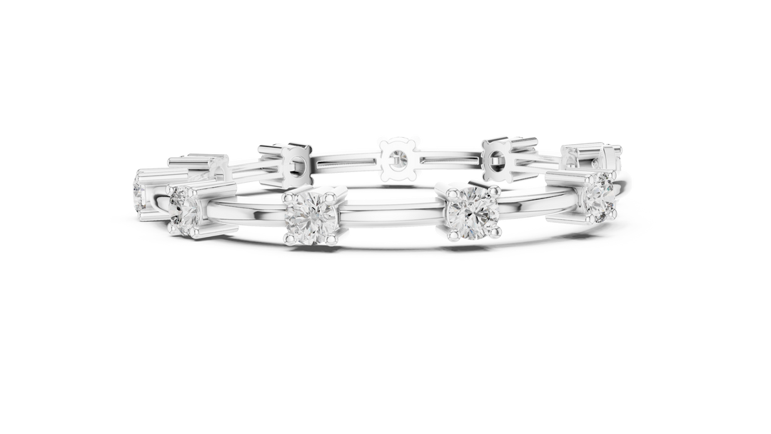 Diamond Station Bracelet — 5.60ct