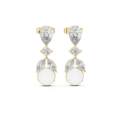 Mae Diamond Solitaire Stud Earrings