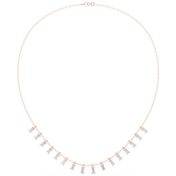 Graduated Baguette Tennis Necklace — 1.74ct