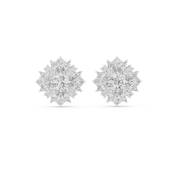 Damini Diamond Halo Stud Earrings