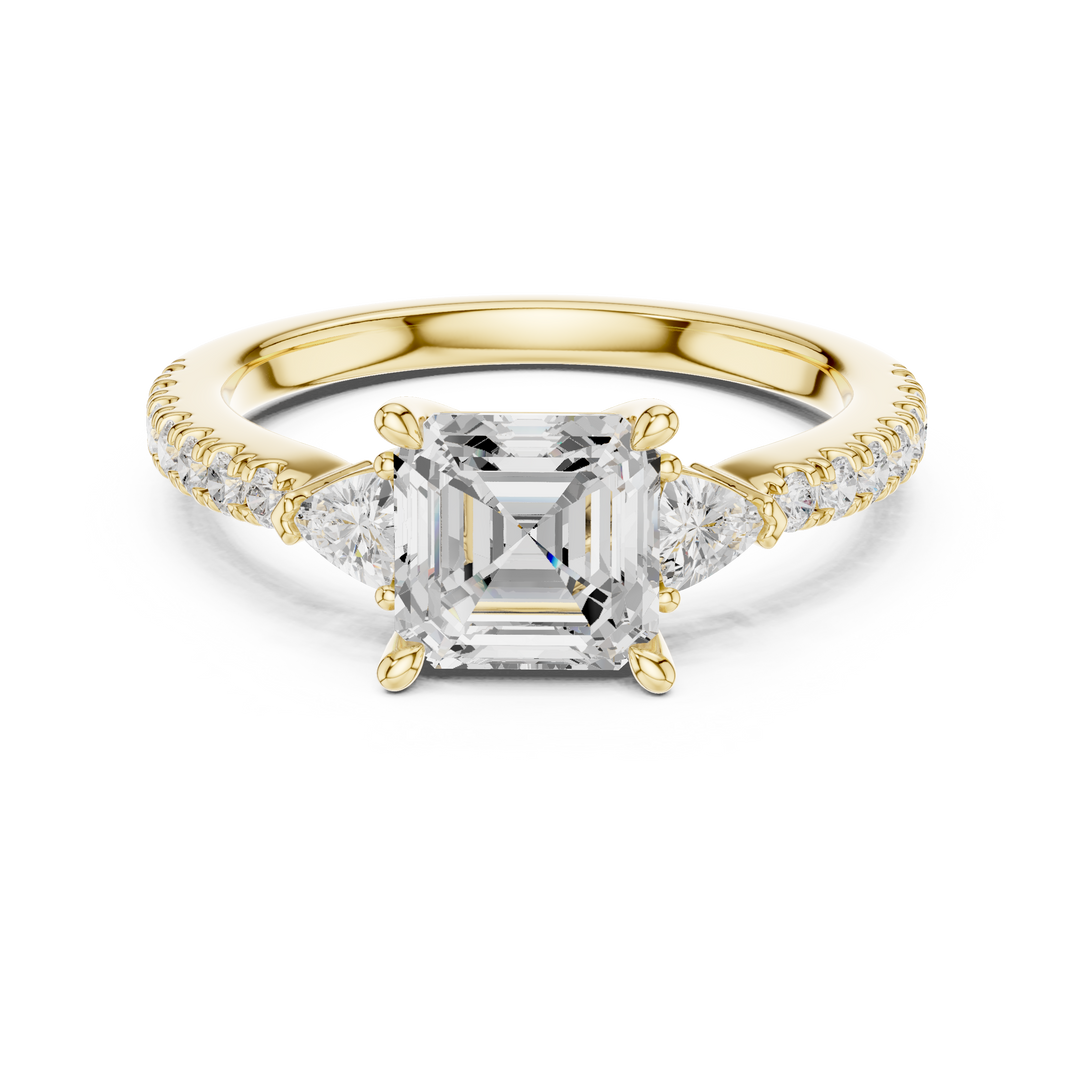Lumière Asscher Cut Diamond Ring