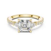 Lumière Asscher Cut Diamond Ring