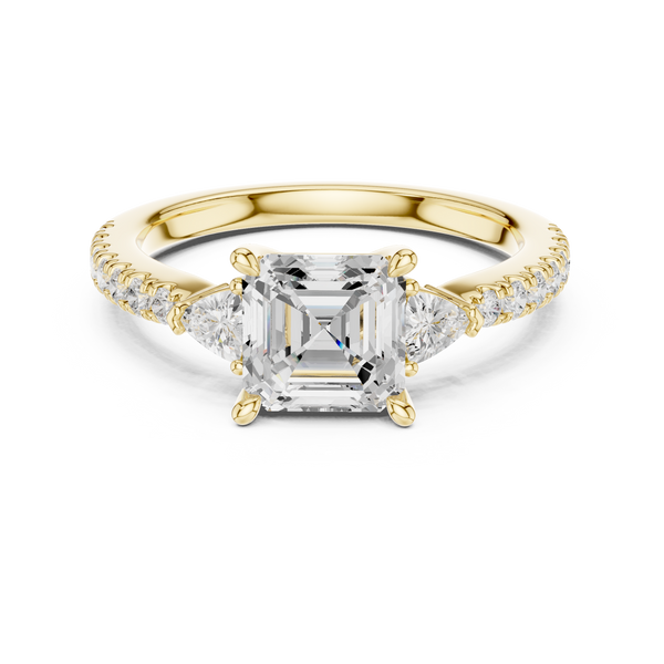 Lumière Asscher Cut Diamond Ring