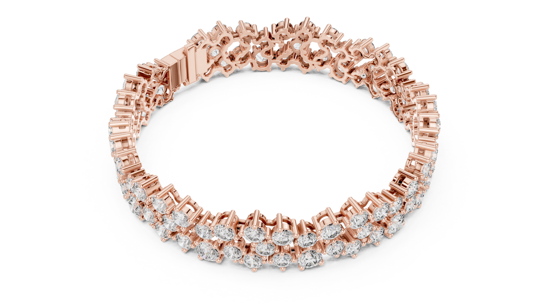 Three-Row Graduated Bracelet — 14.45ct