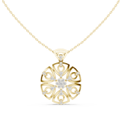 Sunburst Lattice Pendant — 0.79ct