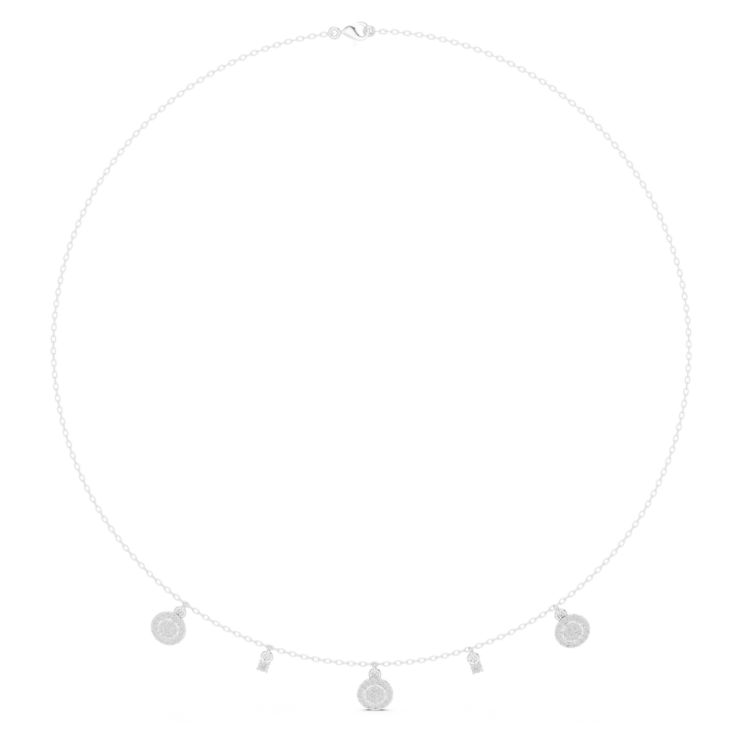 Hexagonal Cluster Necklace — 0.38ct