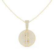 Fully Iced Circle Pendant — 1.74ct