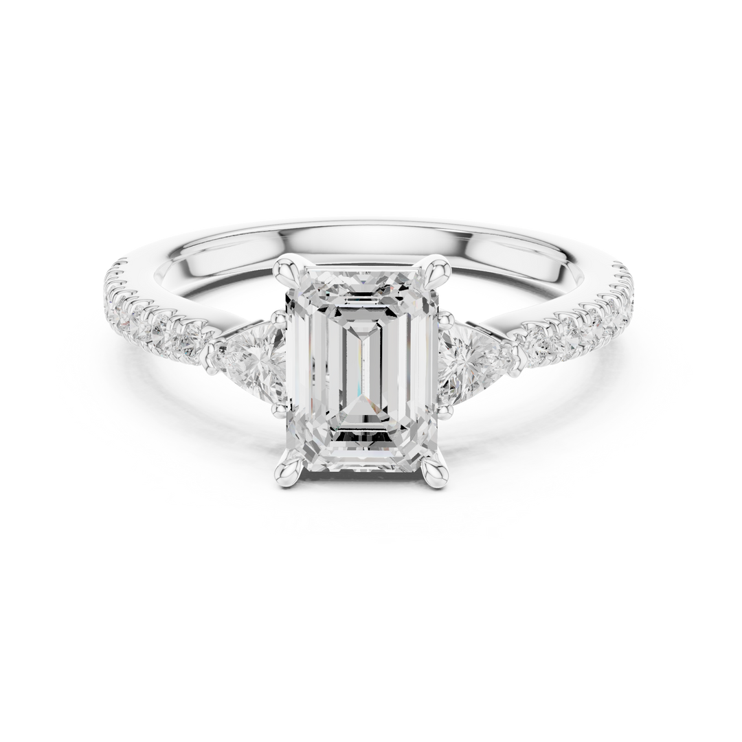 Vivian Emerald Cut Diamond Ring