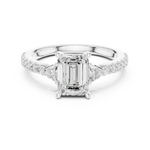 Load image into Gallery viewer, Vivian Emerald Cut Diamond Ring
