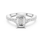 Vivian Emerald Cut Diamond Ring