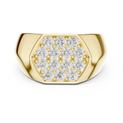 Cluster Face Mens Ring — 0.91ct