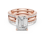 Load image into Gallery viewer, Oberon 2.83ct Emerald Cut Diamond Ring
