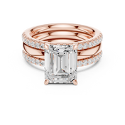 Oberon 2.83ct Emerald Cut Diamond Ring