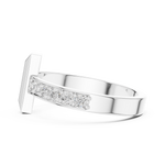 Load image into Gallery viewer, Cross Bar Mens Ring — 0.21ct
