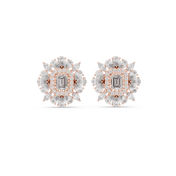 Stellara Diamond Halo Stud Earrings