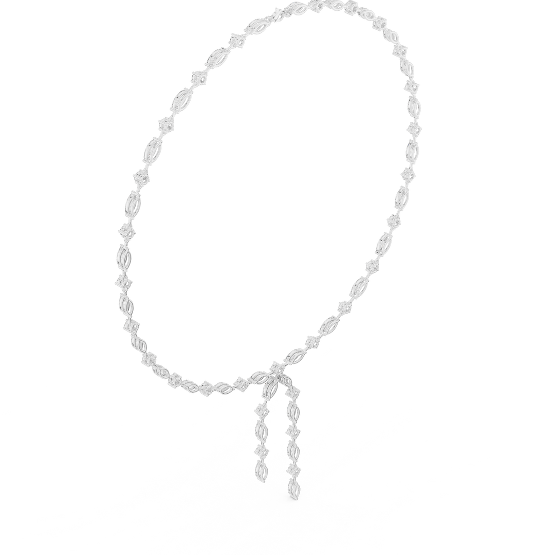 Marquise Y-Drop Necklace — 10.43ct