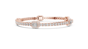 Emerald Station Bracelet — 5.28ct