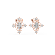 Aanya Diamond Solitaire Stud Earrings