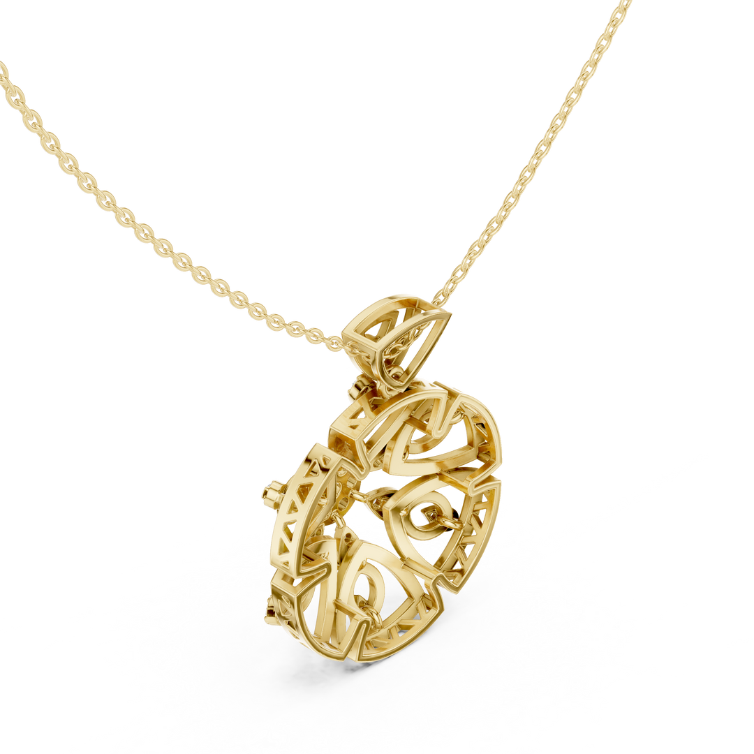 Sunburst Lattice Pendant — 0.79ct