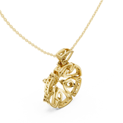 Sunburst Lattice Pendant — 0.79ct