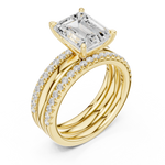 Load image into Gallery viewer, Oberon 2.83ct Emerald Cut Diamond Ring
