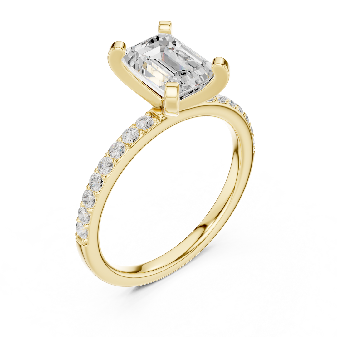 Eden 2.00ct Emerald Cut Diamond Ring