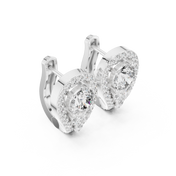 Aurelia Diamond Halo Stud Earrings