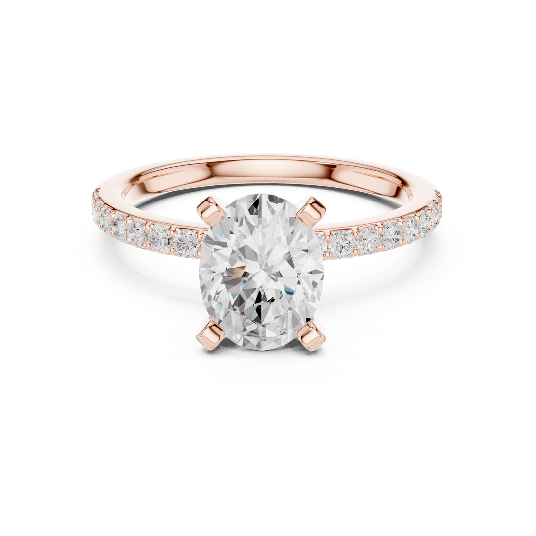 Silhouette 2.00ct Oval Diamond Ring