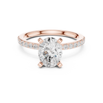Load image into Gallery viewer, Silhouette 2.00ct Oval Diamond Ring

