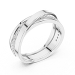 Load image into Gallery viewer, Slim Row Band Mens Ring — 0.29ct
