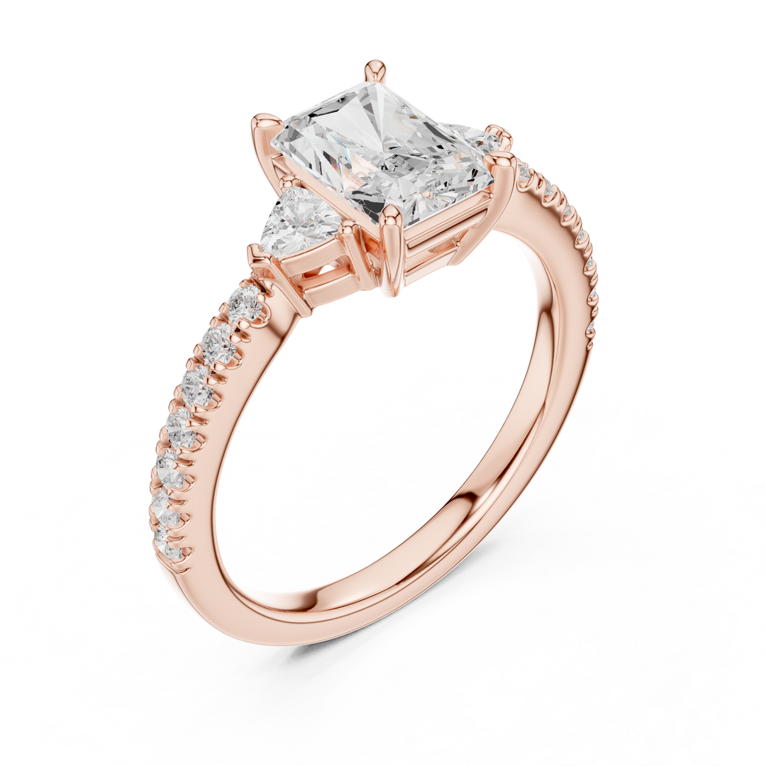 Aurora Radiant Cut Diamond Ring